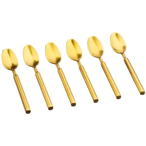 Comparateur de prix : Coffret 6 Petites Cuillères Viggo - Gold