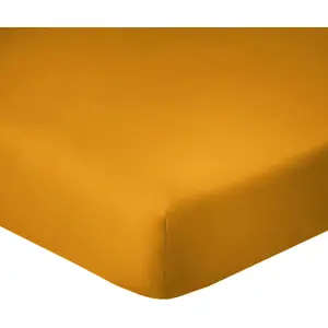 Drap Housse 140x190cm Bonnet 35cm 100% Coton 57fils Safran pas cher