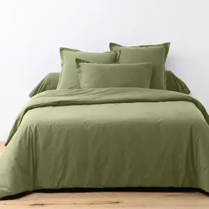Parure Housse De Couette 2pcs 140x200cm 100% Coton 57fils Verveine pas cher