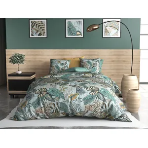 Parure Housse De Couette 3pcs 240x220cm 100%coton 57fils Cancun pas cher