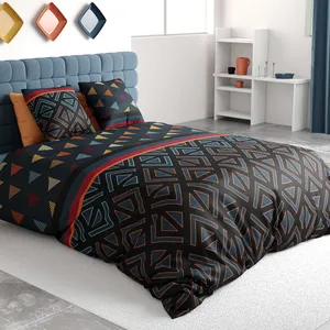 Parure Housse De Couette 3pcs 240x220cm 100%coton 57fils Holi pas cher