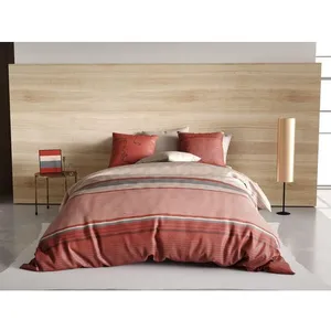 Parure Housse De Couette 3pcs 240x220cm 100%coton 71fils Hana pas cher