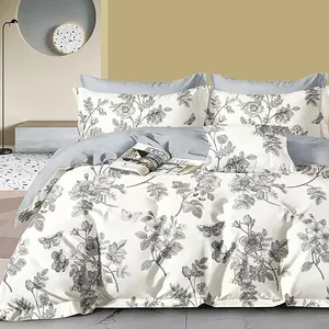 Parure housse de couette 3 pcs 240x220 cm 100 % coton 57 fils Jouvelle pas cher