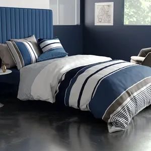 Parure Housse De Couette 3pcs 260x240cm 100%coton 57fils Belize pas cher