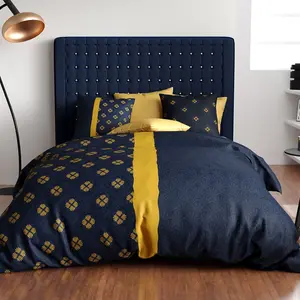 Parure Housse De Couette 3pcs 260x240cm 100%coton 57fils Nil pas cher