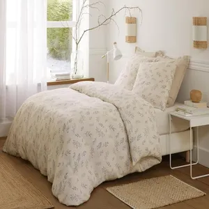 Parure housse de couette 3pcs 260x240cm 100% gaze de coton imprimé liveo