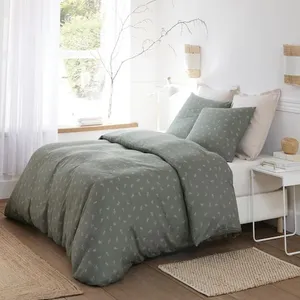 Parure housse de couette 3pcs 240x220cm 100% gaze de coton imprimé celestine pas cher