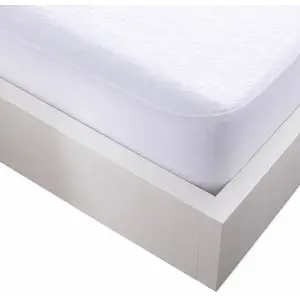 Protege matelas 160x200cm 100% polyester bouclette éponge et impermeab... pas cher