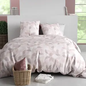 Parure housse de couette 3pcs 260x240cm + 2 taies 100% coton 57fils al... pas cher