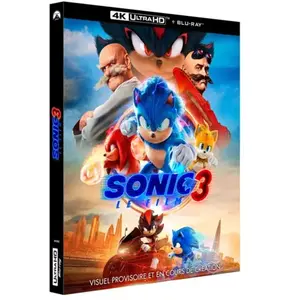 Film - Paramount Pictures - Sonic 3 - Combo UHD 4K + BD - Action et aventure pas cher