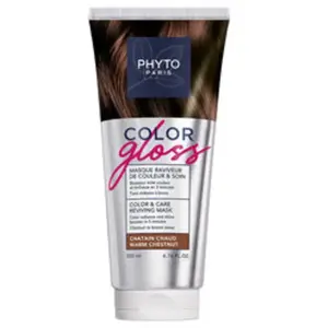 Phyto Color Gloss Masque Raviveur de Couleur et Soin Châtain chaud 200ml pas cher