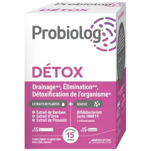 Mayoly CHC Probiolog Détox 15 gélules + 15 sticks pas cher