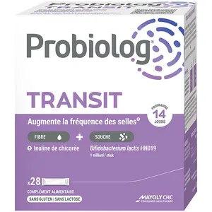 Mayoly CHC Probiolog Transit Poudre Orale 28 sticks pas cher