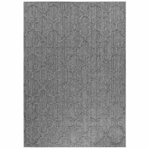 Tapis effet Jute naturel Alhambra Gris 120 x 170 cm pas cher