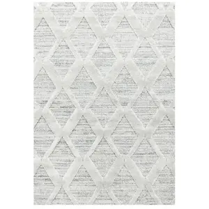 Tapis - ESMIYA - Berbere Boho - 240x340cm - Poils Longs - Doux Ivoire Beige pas cher
