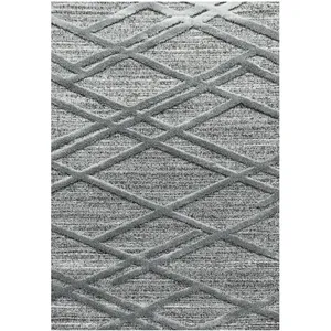 ASIMA - Tapis Berbère à relief - Gris 080 x 150 cm pas cher