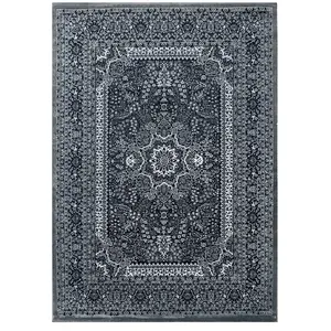 Tapis d'Orient - ORIENT - Ispahan - 160x230cm - Gris - Polypropylène pas cher