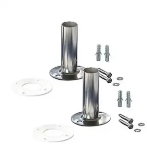 Fixations pour échelle INOX de Piscine - JARDIBOUTIQUE - Diamètre 43 m...