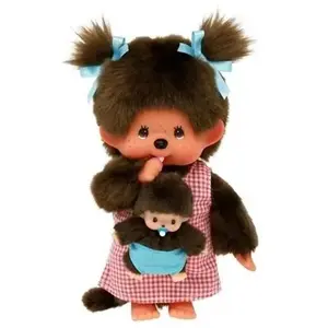 Comparateur de prix : Peluche Monchhichi Maman & Bébé - 20 cm - BANDAI