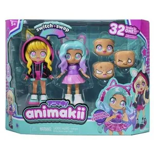Poupée Personalisable - BANDAI - Animakii - HEA26350 - CyberPunk et Gameuse pas cher