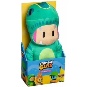 Grande peluche - BANDAI - Stumble Guys - T Rex Guy - 30 cm pas cher