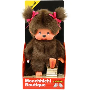 Peluche singe - BANDAI - Peluche l'Original Fille - Monchhichi - 20 cm pas cher