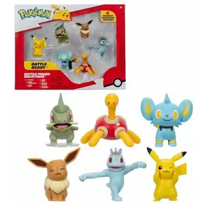 Pack 6 Figurines Pokémon - BANDAI - JW3614 - 5 cm - Combats Pokémon pas cher