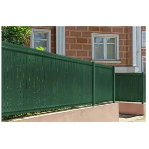 Pvc Lamellen Voor Tuinschermen   Stijf Afscherming Casanoov Cinto Groen 6m H.190cm - Met Clips pas cher