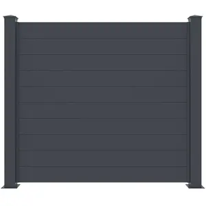 Clôture Casanoov NIESEN- 19m H.170cm - Gris anthracite - Aluminium pas cher
