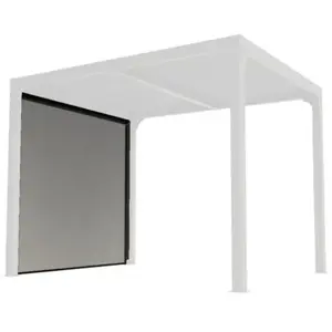 Rideau pour pergola bioclimatique PER 2430 BI - HABRITA - PVC tissé - ...Vendu parcdiscount