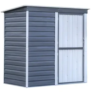 Abri métal - HABRITA - Foresta Spacemaker - 235m² - Toit 1 pente - Simple porte fermière pas cher