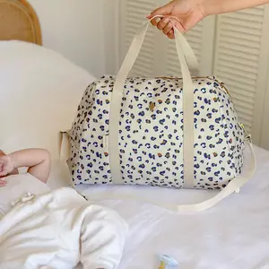 Milinane - Luiertas - Graou, goudkleurige ritssluiting - Baby - Onderweg - Lichtgewicht - Waterdichte binnenkant - Oeko-Tex 100 - Praktisch - Wasbaar - Verstelbaar - Kraam cadeau - Babyshower pas cher