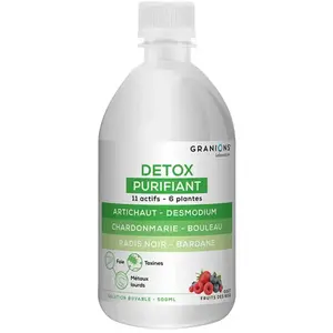 Laboratoire des Granions Détox Purifiant Soutien Foie Fruits Des Bois 500ml pas cher