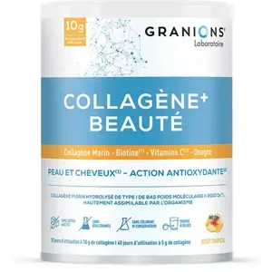 Laboratoire des Granions Collagène+ Beauté Peau Cheveux, Collagène Marin Biotine,Tropical 216g  pas cher