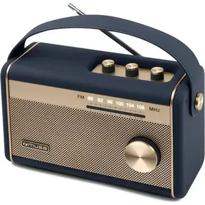 Radio portable Bluetooth Muse M-098 NB Bleu et Or pas cher