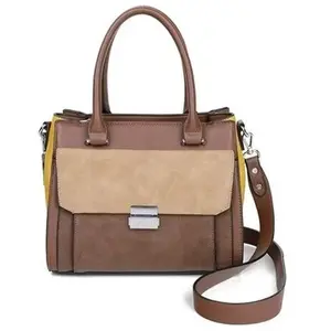 Sac bandoulière Simone - GEORGES RECH - Marron chocolat - Nombreux compartiments de rangement pas cher