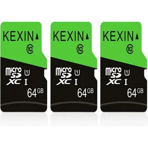 BELOVED BY WINARETTA Lot de 3 Cartes Micro Mémoire MicroSDXC SD 64 Go UHS-I, U3, C10, TF pour Drone, Dash Cam, Caméra de Sport, de Surveillance pas cher