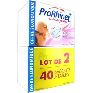 ProRhinel Embouts Jetables Souples Lot de 2 x 20 unités pas cher