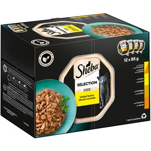 Mégapack Les Barquettes de Sheba 144 x 85 g pour chat - Sélection en s... pas cher