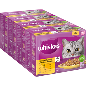 Whiskas Whiskas Whiskas Multipack 7+ Sélection De Volaille En Gelée 12x85 G pas cher