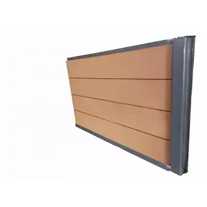 Kit extension complet pour clôture composite - MCCOVER - Brun rouge - ...Vendu parcdiscount