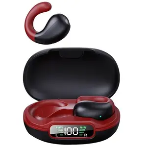 Ecouteurs sans fil Bluetooth Q92 Noir et rouge - pour Android iPhone, ... pas cher