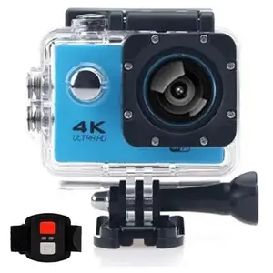 Caméra Sport D800S HD 4K 30m Etanche Wifi Avec télécommande Bleu