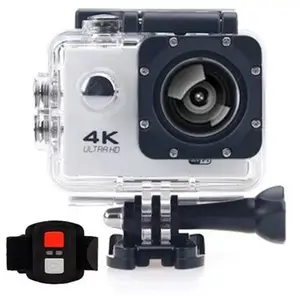 Caméra Sport D800S HD 4K 30m Etanche Wifi Avec télécommande Blanc
