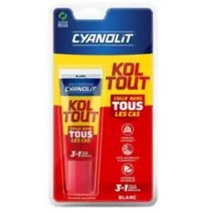 CYANOLIT Mastic-colle blanc express 50 ml pas cher