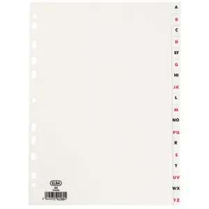Elba Modling - Intercalaires Alphabetiques Carte Dossier 18t A4 pas cher