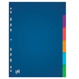 Oxford Intercalaires ELBA neutres color life A4 - 6 positions - Couleu... pas cher