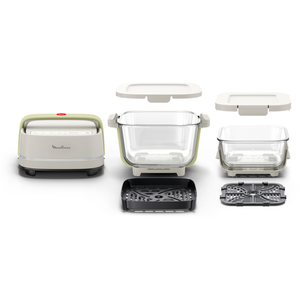 Moulinex Crisp&Go Air fryer en verre nomade et modulable 14 L et 38 L ... pas cher