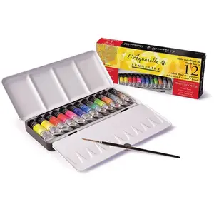 SENNELIER Boîte métallique 12 tubes 10ml pas cher