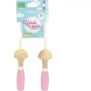 Jouet en Bois Corde à Sauter Rose & Blanche Vilac® - Jouets en bois F VL3008P pas cher